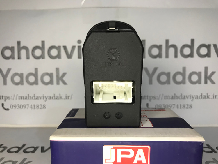 کلید شیشه بالابر 206 جهان پارت مدل K-61231120 مناسب برای پژو 206 تیپ 2